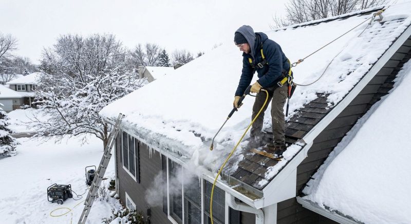 Roof Ice Dam Removal in Puyallup, WA